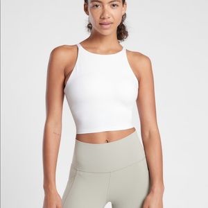 Athleta D-DD Intention Crop Top White